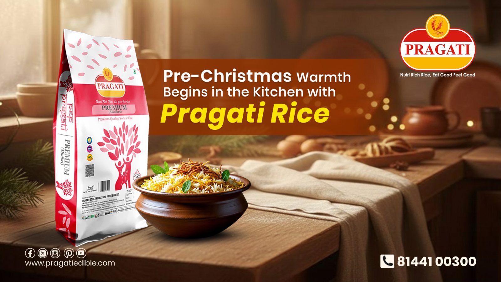 PreChristmas Warmth Begins in the Kitchen with Pragati Rice