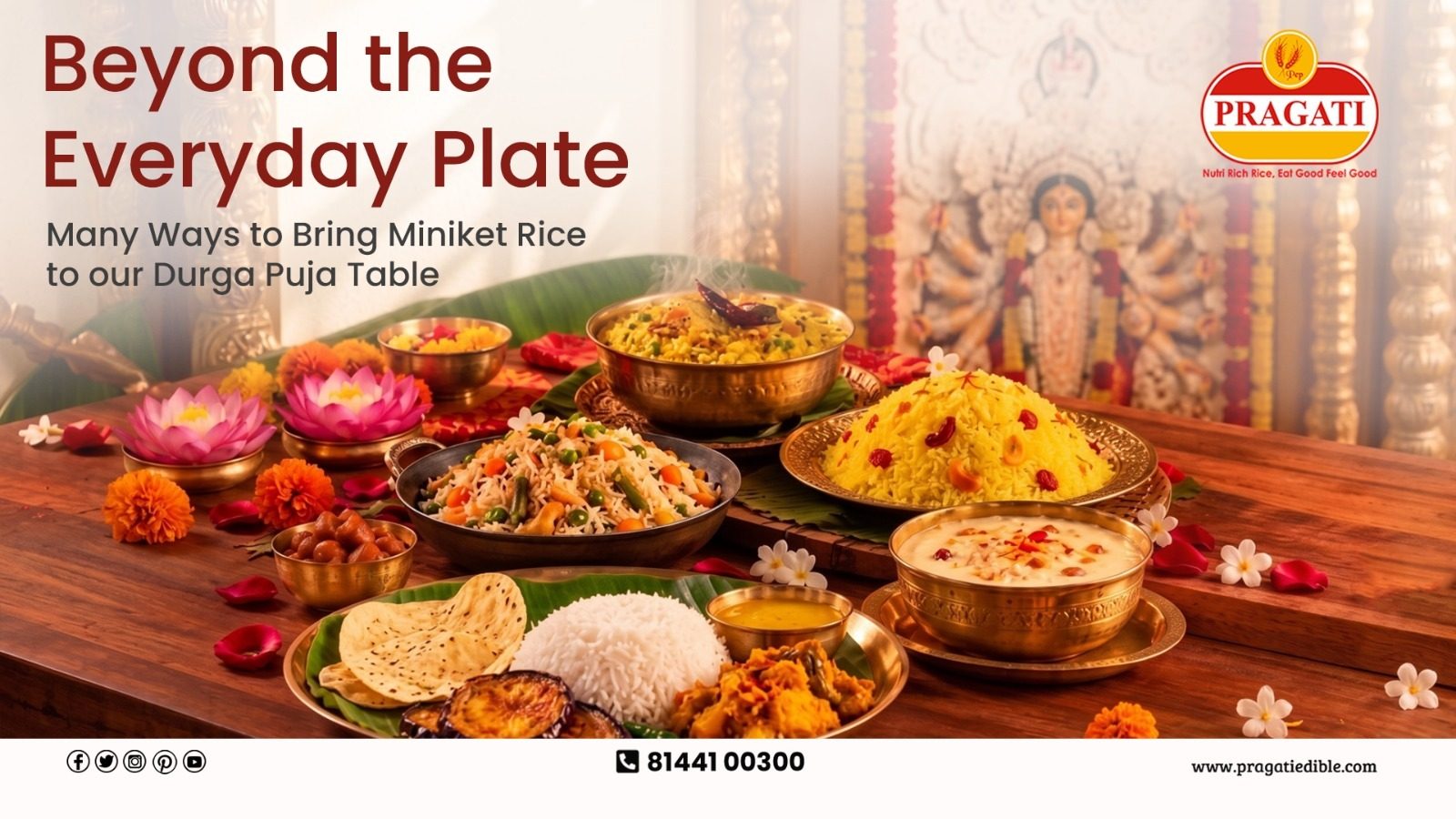 Beyond the Everyday Plate: 7 Ways to Bring Miniket Rice to Your Durga Puja Table