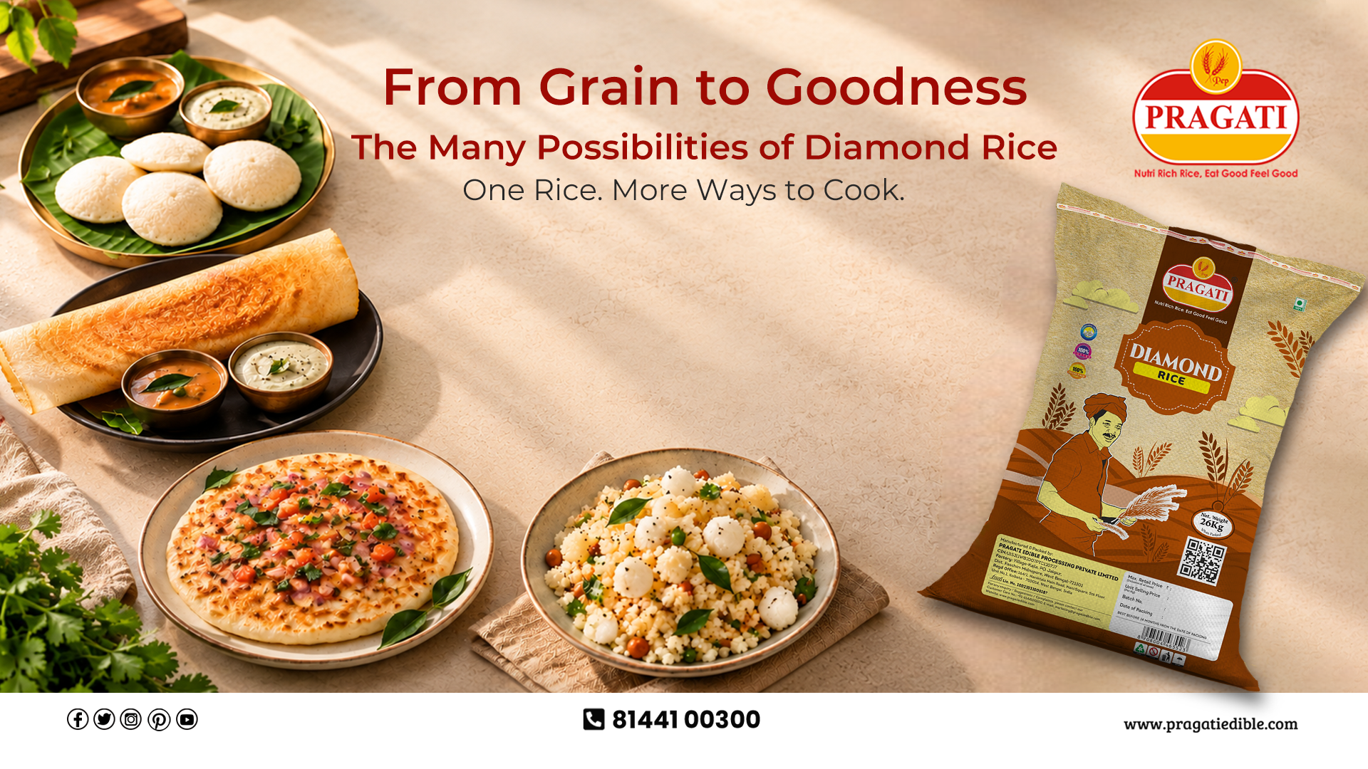 From Grain to Goodness: The Many Possibilities of Diamond Rice - One Rice, More Ways to Cook.