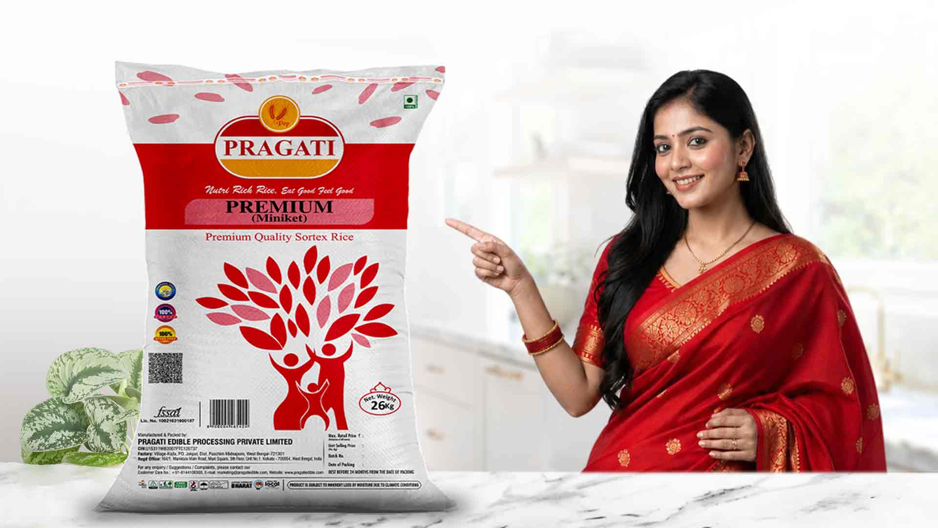 Available Pragati rice packaging