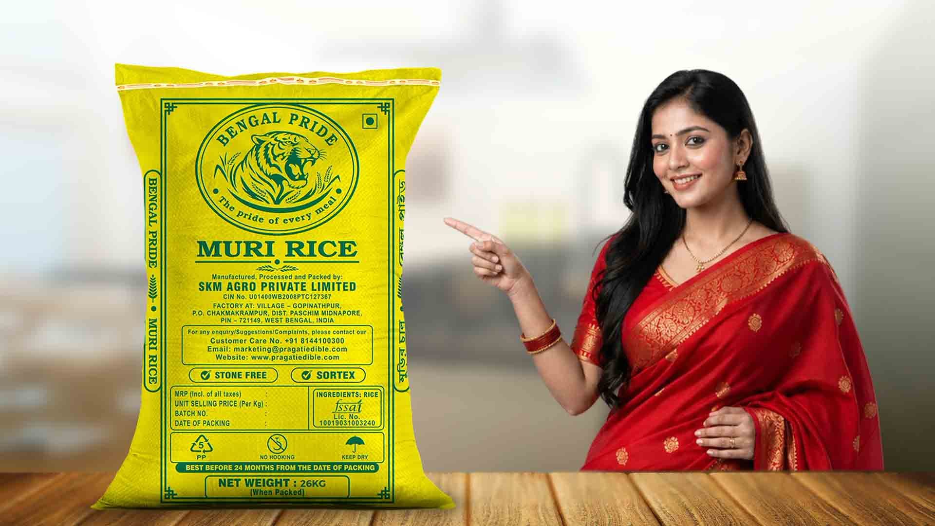 Available Pragati rice packaging