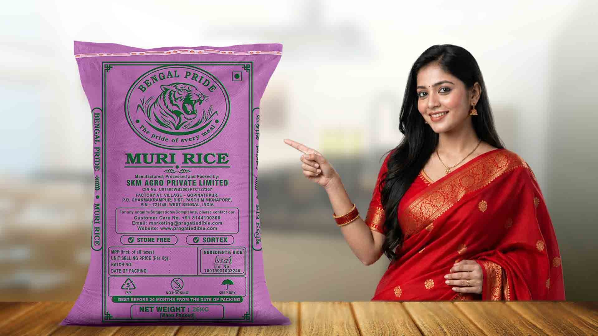 Available Pragati rice packaging