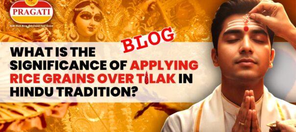 What is the Significance of Applying Rice Grains over Tilak in Hindu Traditions?